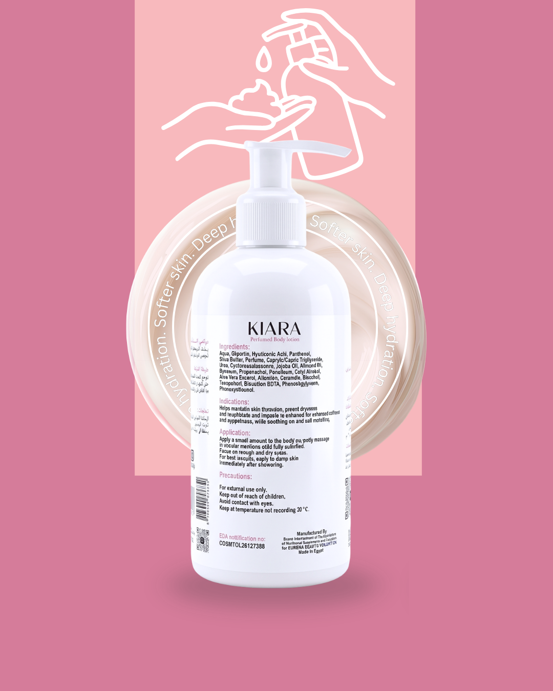 Kiara Body Lotion - Cotton candy - 250ml