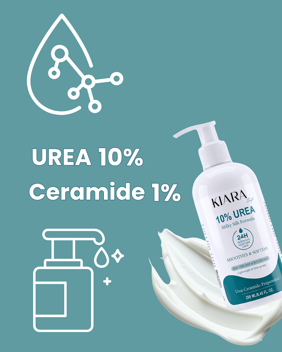 Kiara Body Lotion - 10% Urea - 250ml