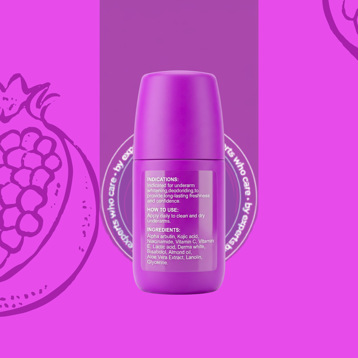 KIARA roll-on pome musk deodorant -  60gm