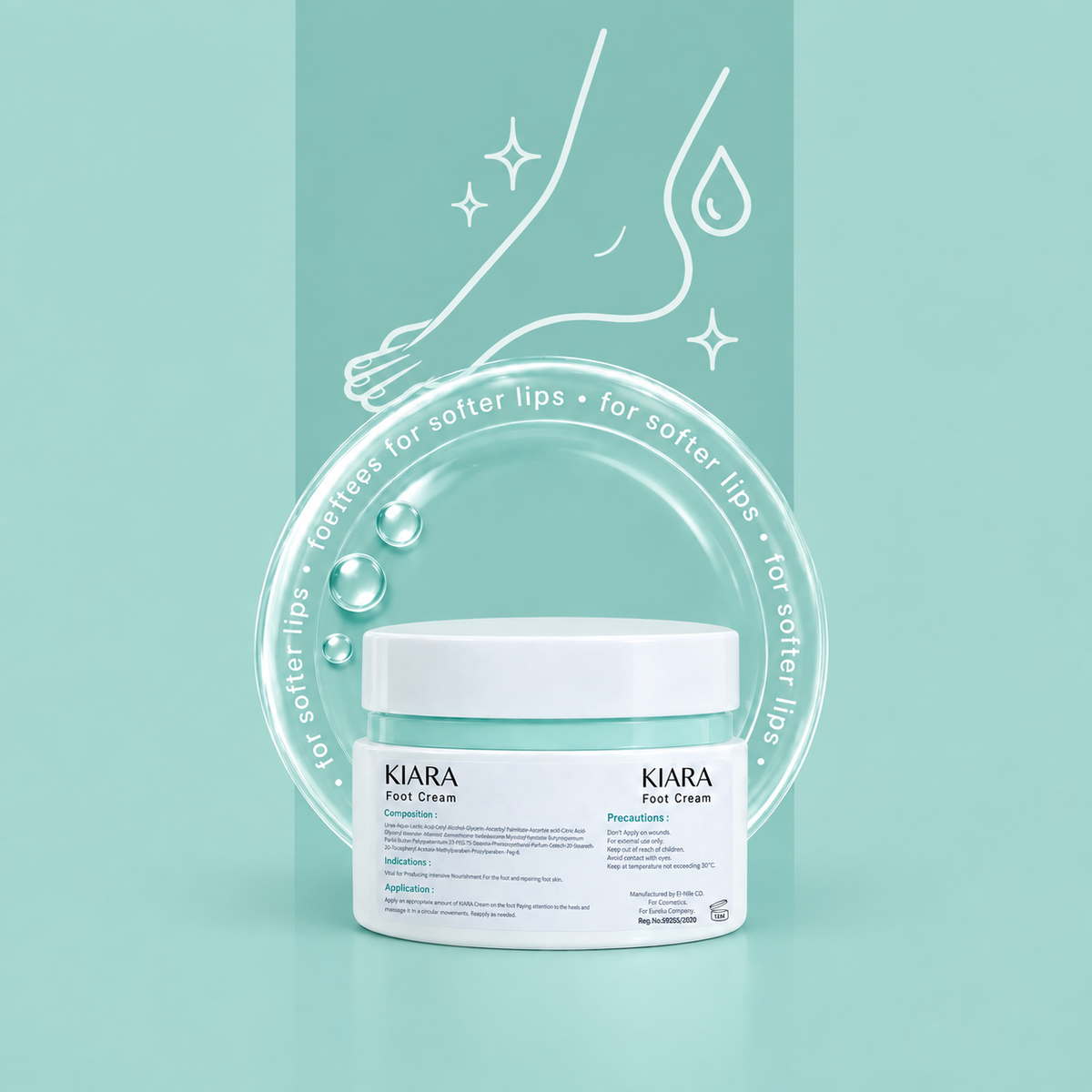Kiara foot cream 10%urea - 50gm